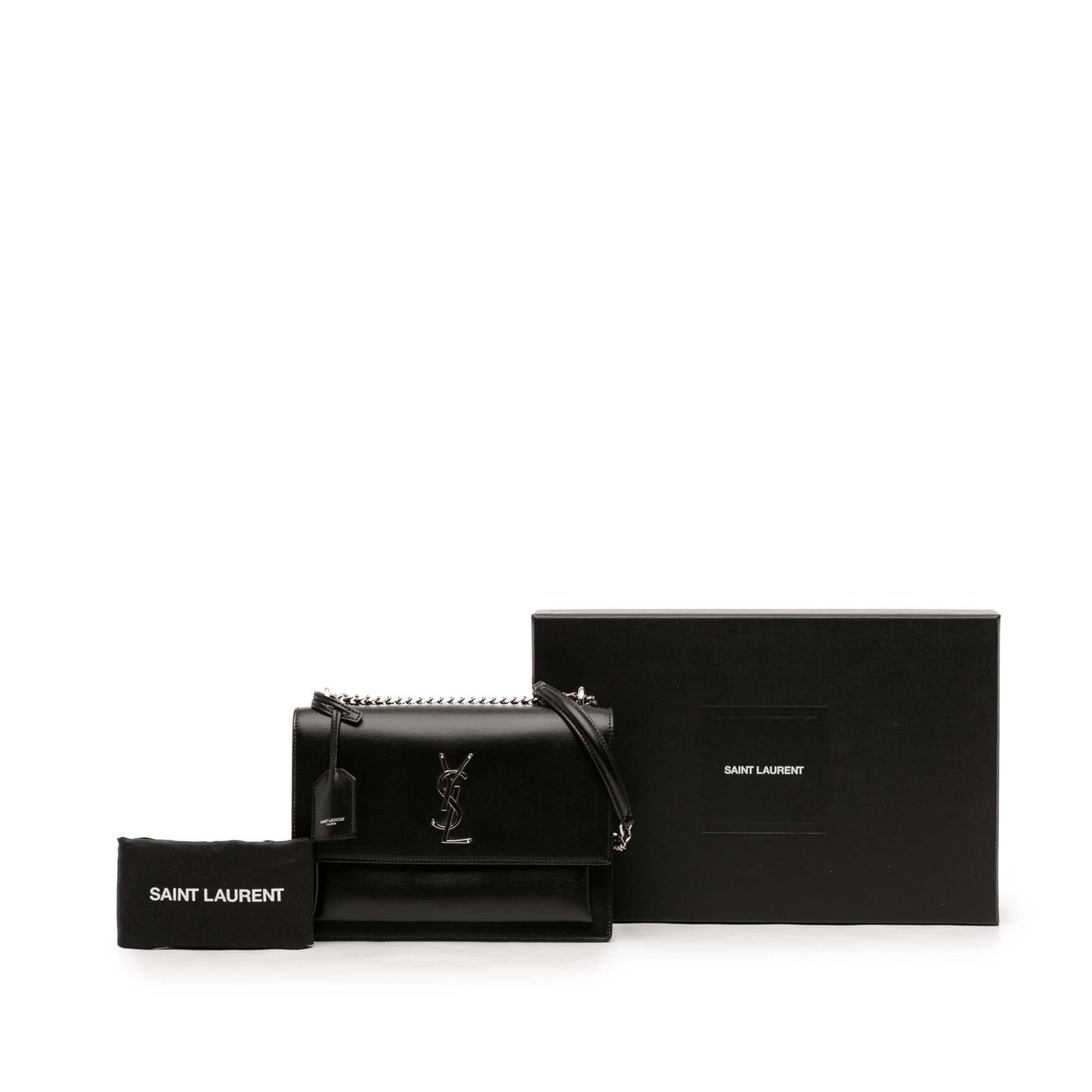 Saint Laurent Medium Calfskin Monogram Sunset Crossbody
