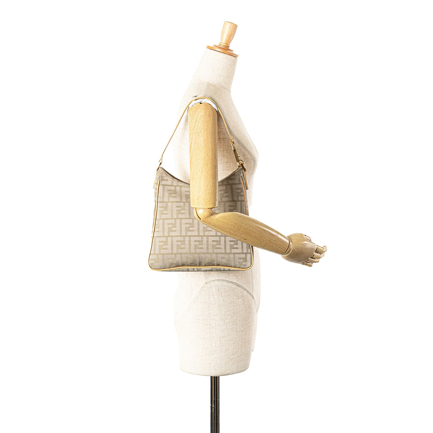 Fendi Zucca Canvas Shoulder Bag