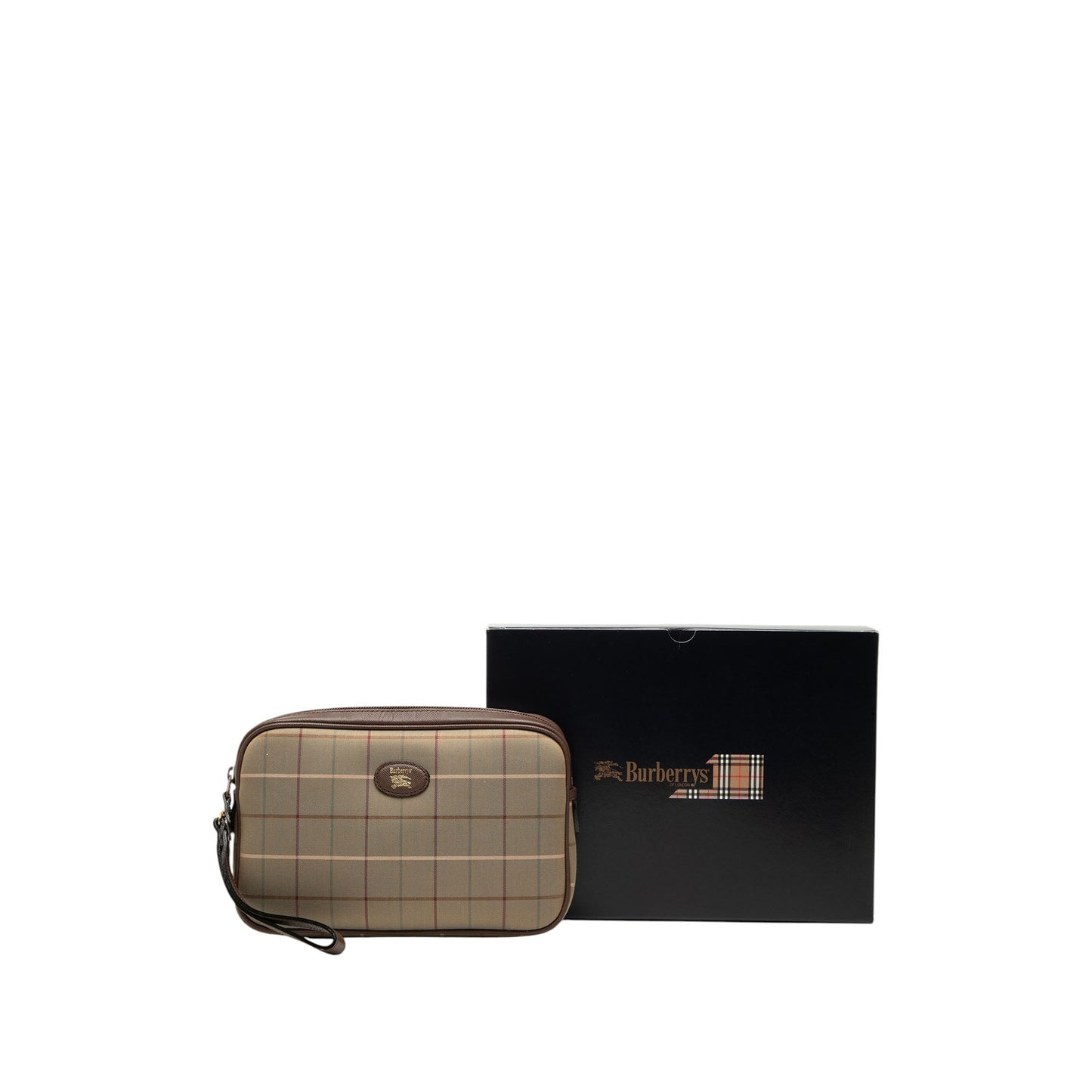Burberry Vintage Check Canvas Clutch