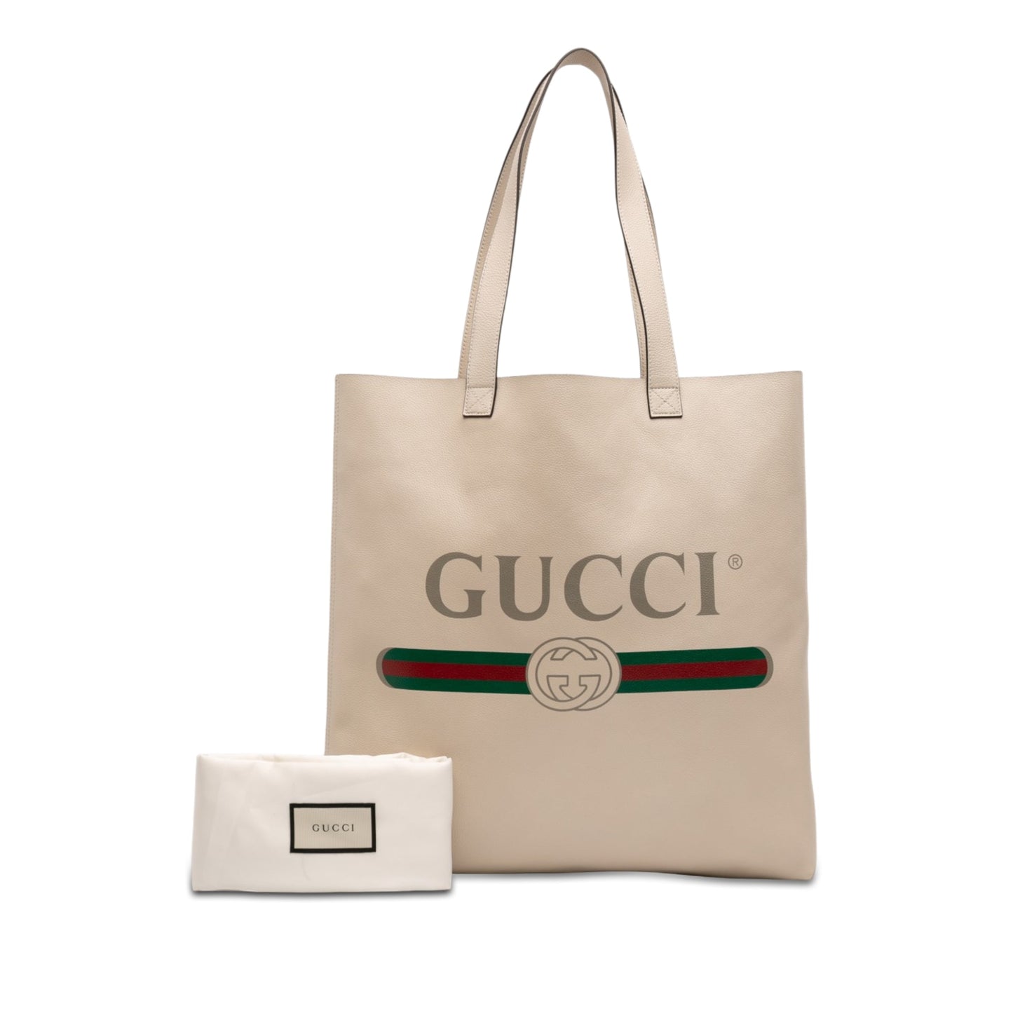 Gucci Calfskin Logo Tote