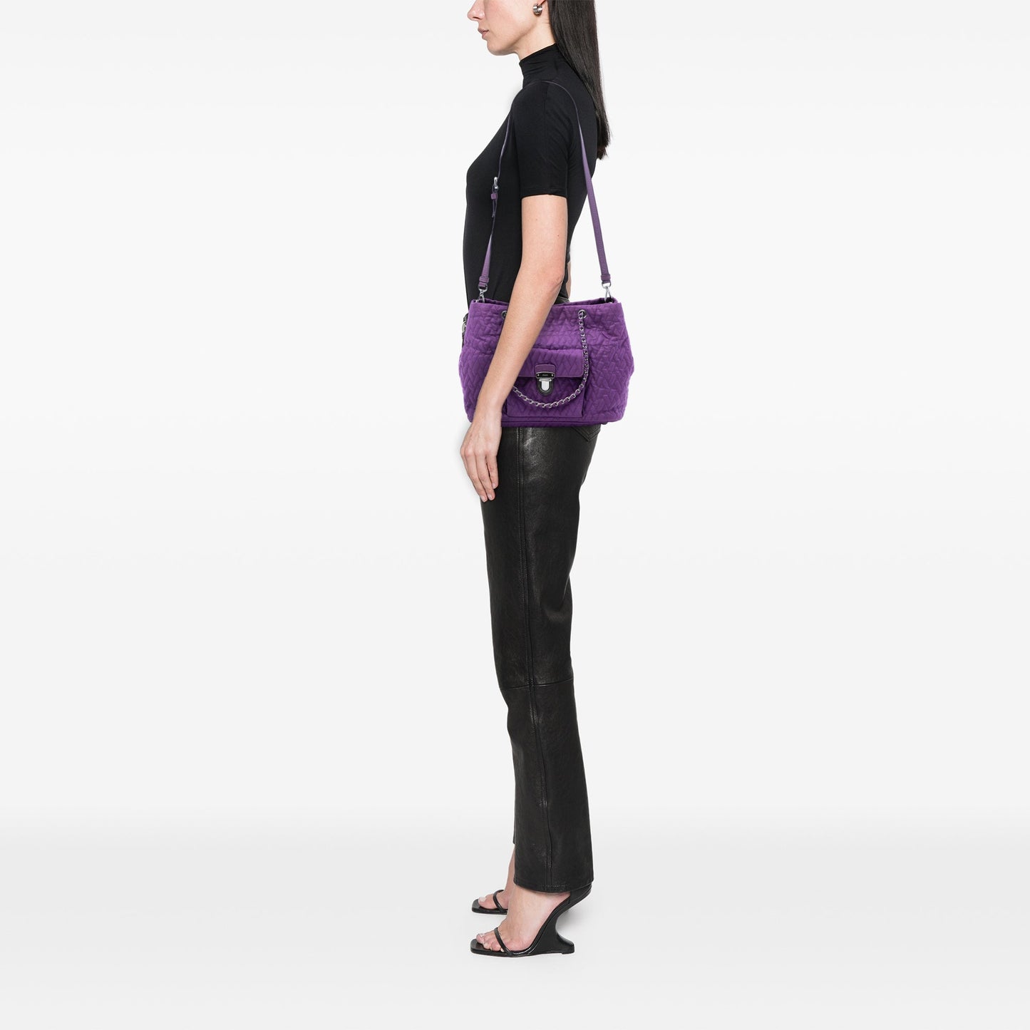 Prada Impuntu Tessuto Chain Tote
