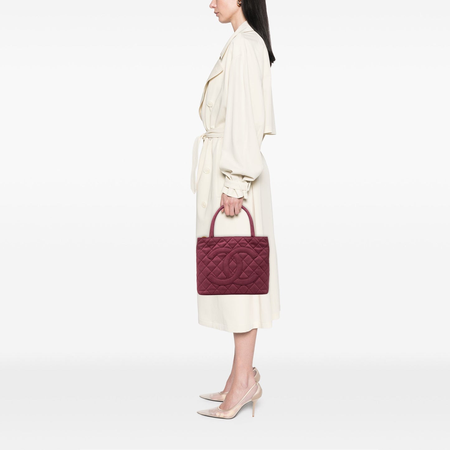 Chanel Suede Medallion Tote
