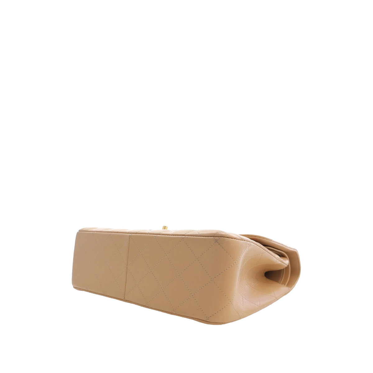 Chanel Jumbo Classic Caviar Double Flap — Beige