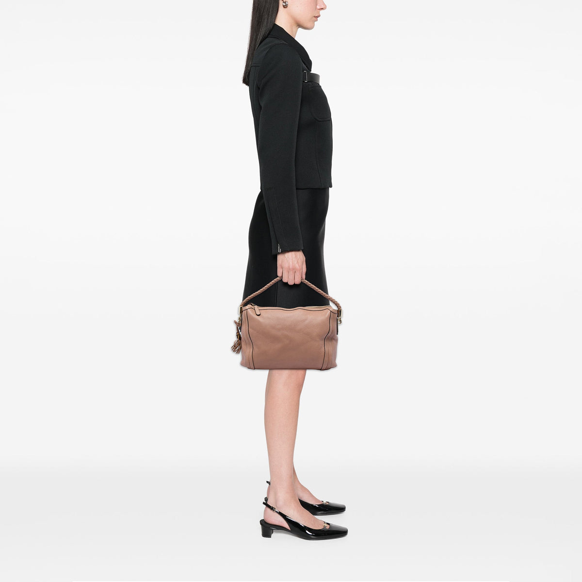 Gucci Medium Pebbled Calfskin Bella Shoulder Bag