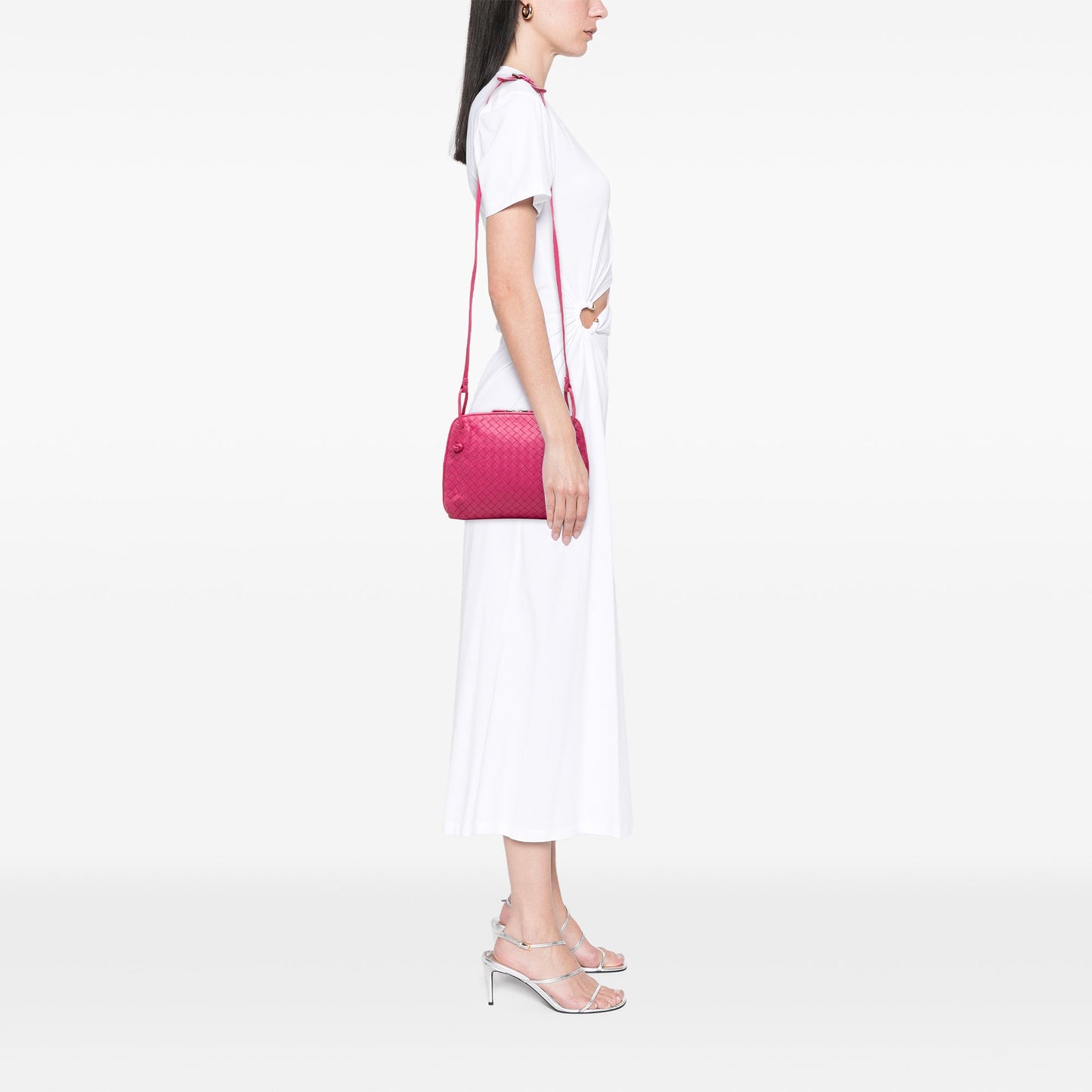 Bottega Veneta Nappa Intrecciato Nodini Crossbody