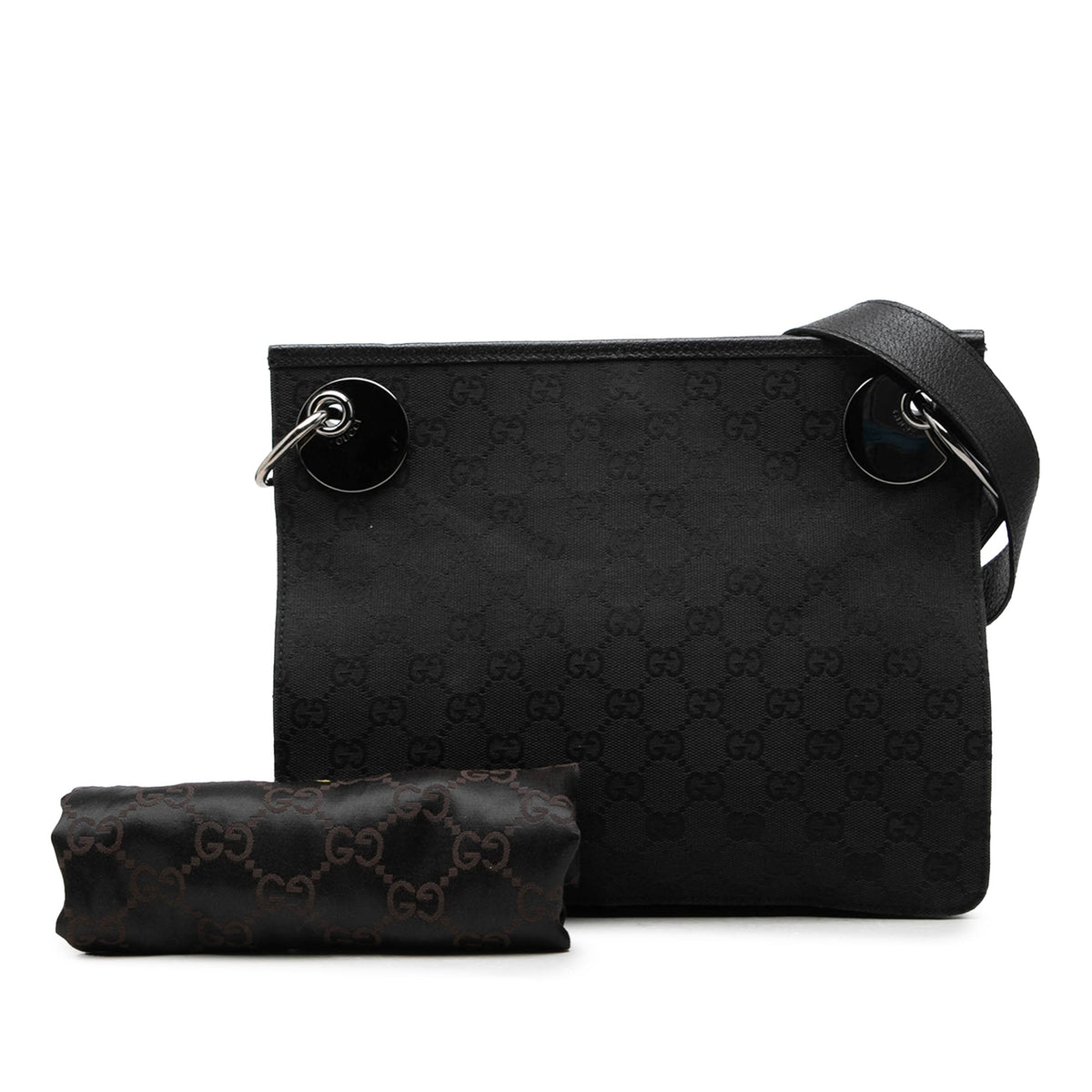 Gucci GG Canvas Eclipse Crossbody — Black