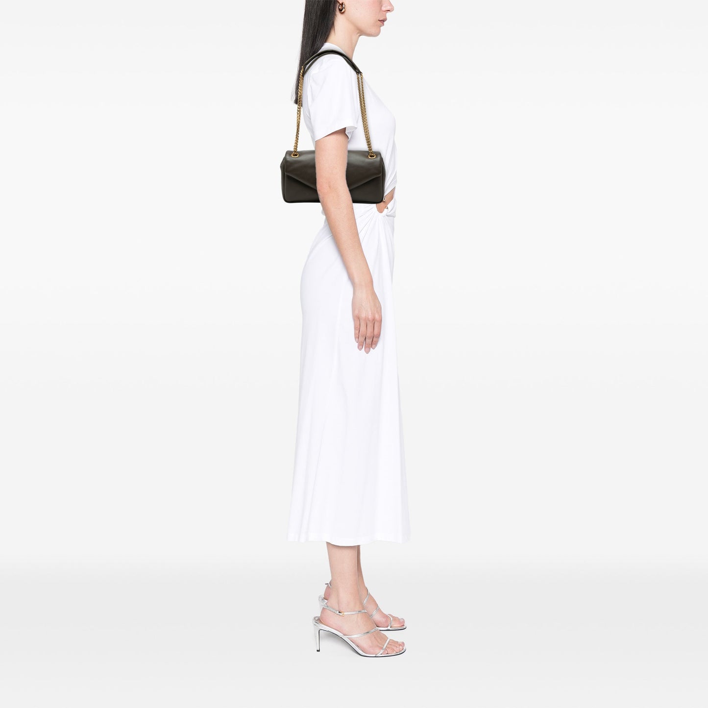 Saint Laurent Small Lambskin Calypso Shoulder Bag