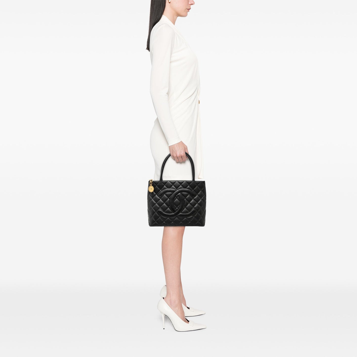 Chanel Caviar Medallion Tote