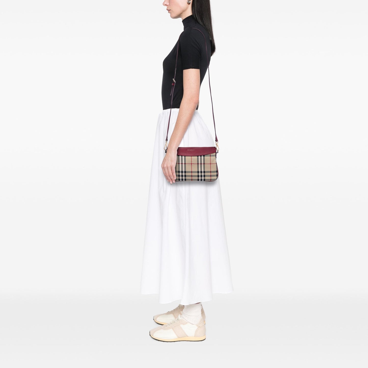 Burberry Haymarket Check Canvas Peyton Crossbody