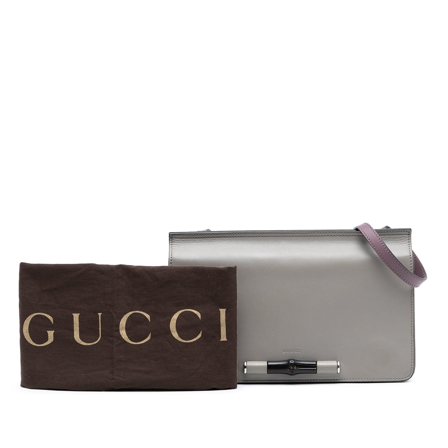 Gucci Leather Lady Bamboo Shoulder Bag
