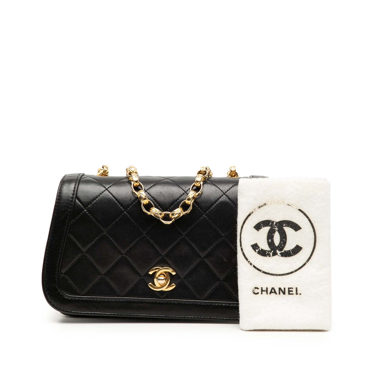 Chanel CC Quilted Lambskin Bijoux Chain Curved Full Flap