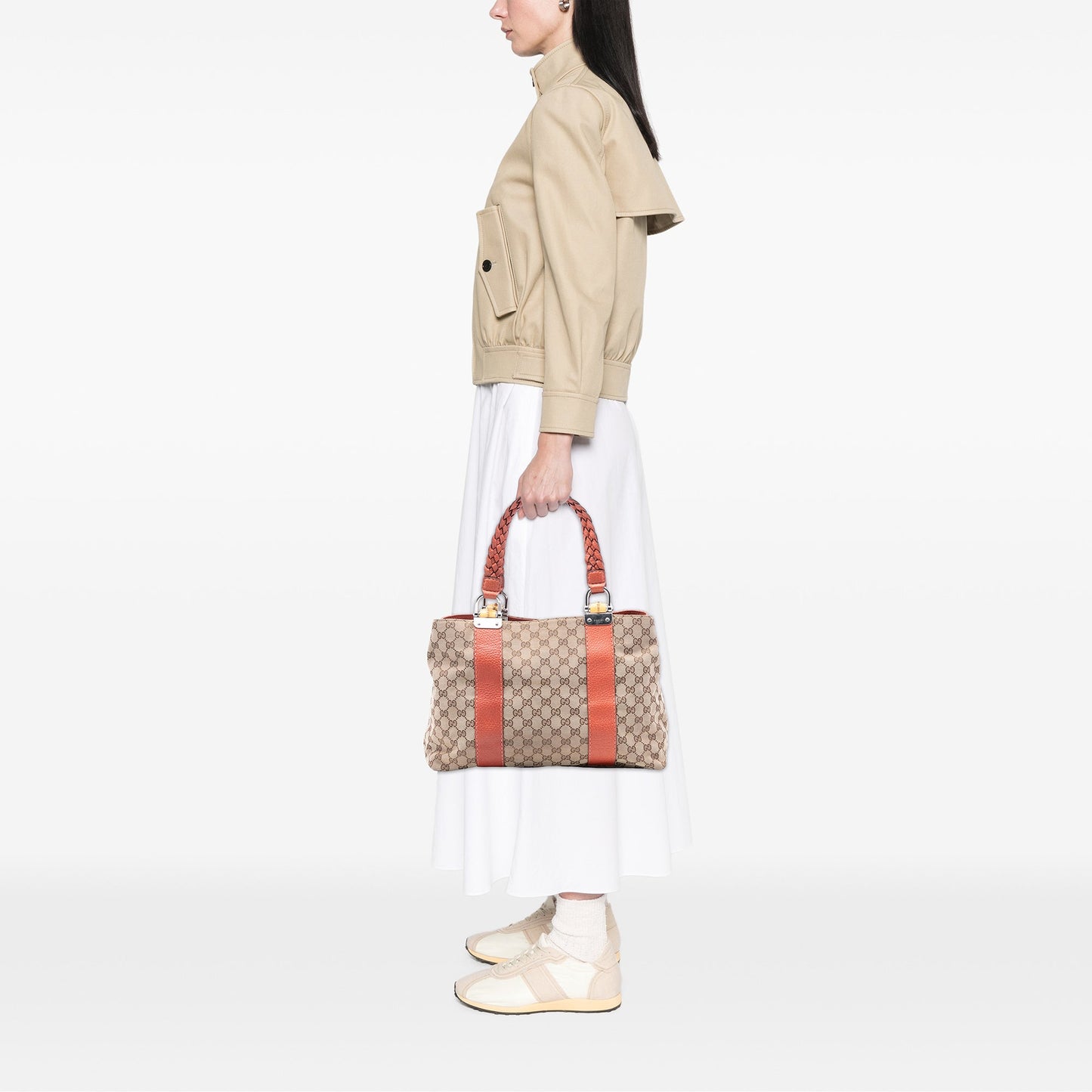 Gucci GG Canvas Bamboo Libeccio Tote