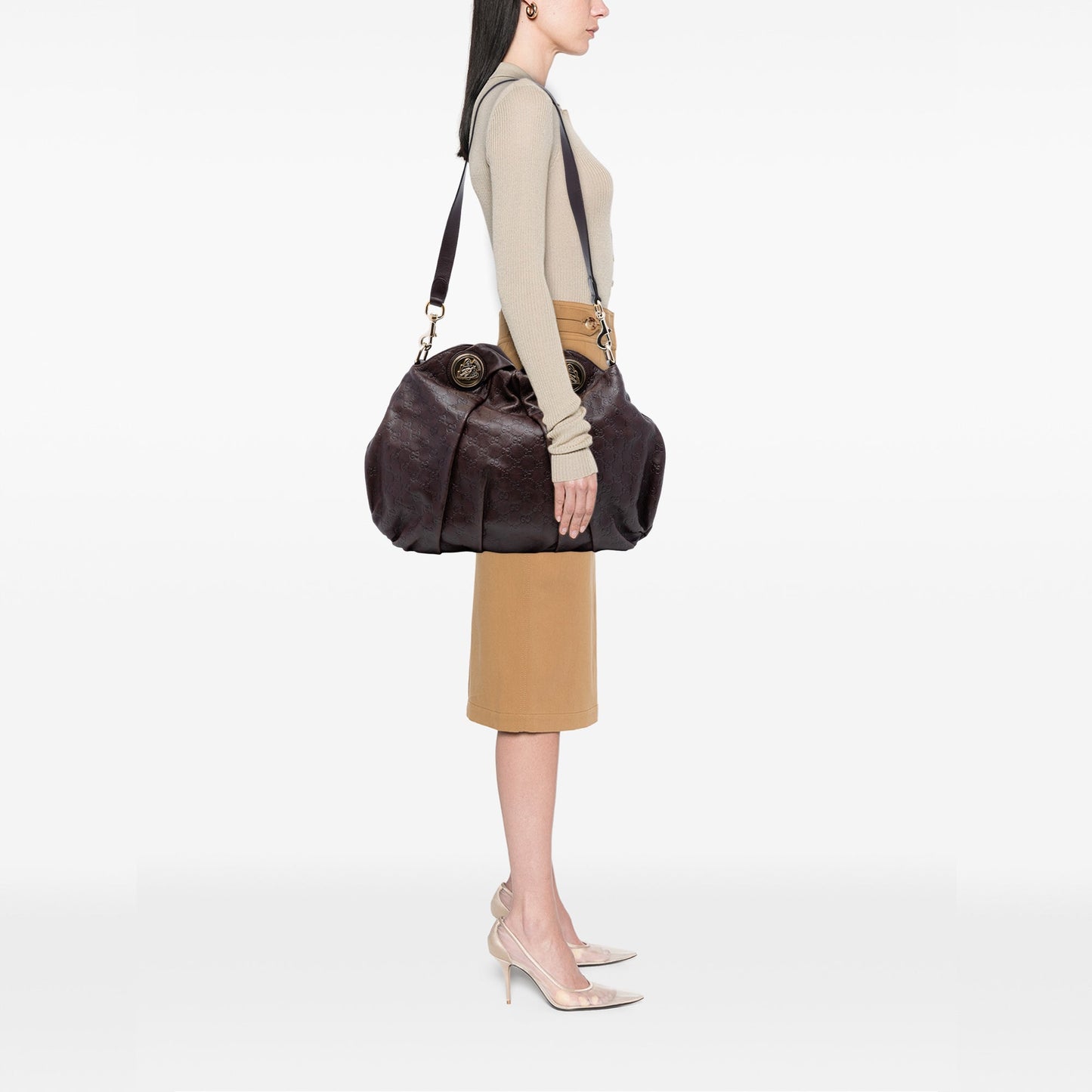Gucci Large Guccissima Hysteria Satchel