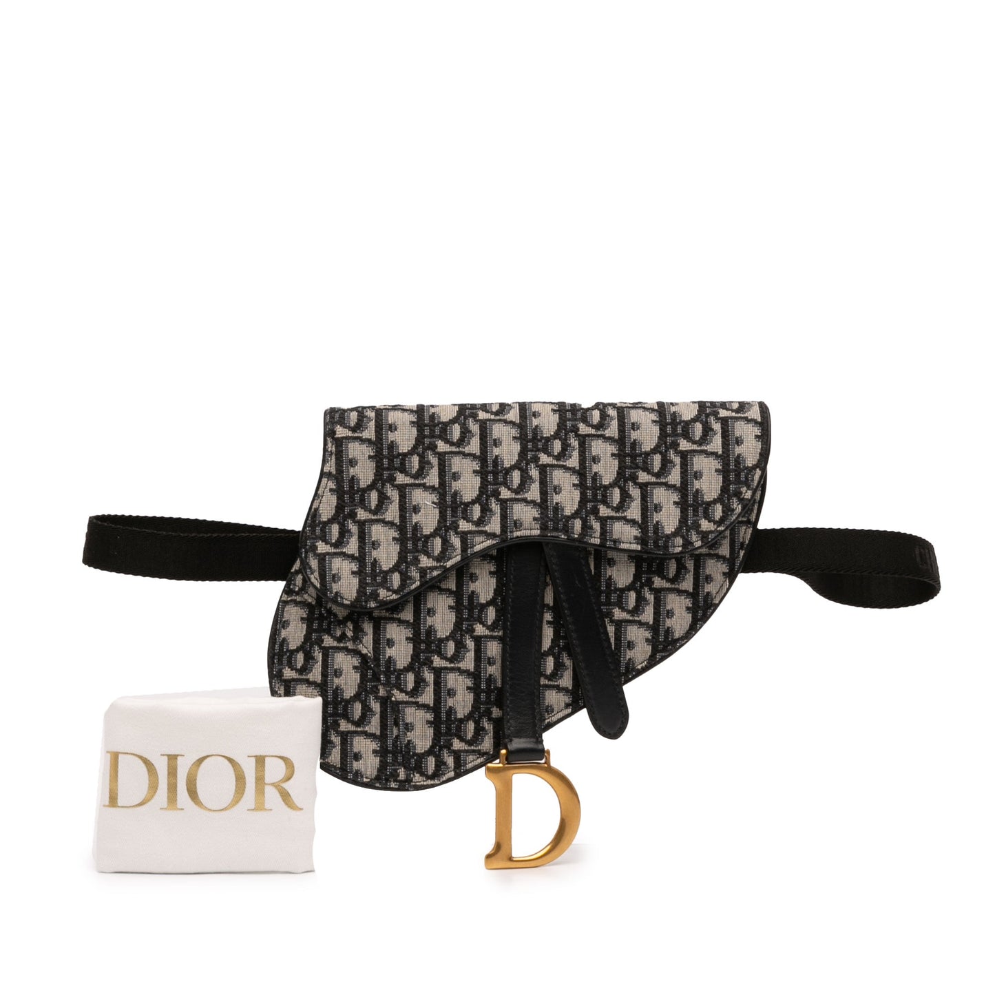 Dior Oblique Canvas Saddle Belt Bag