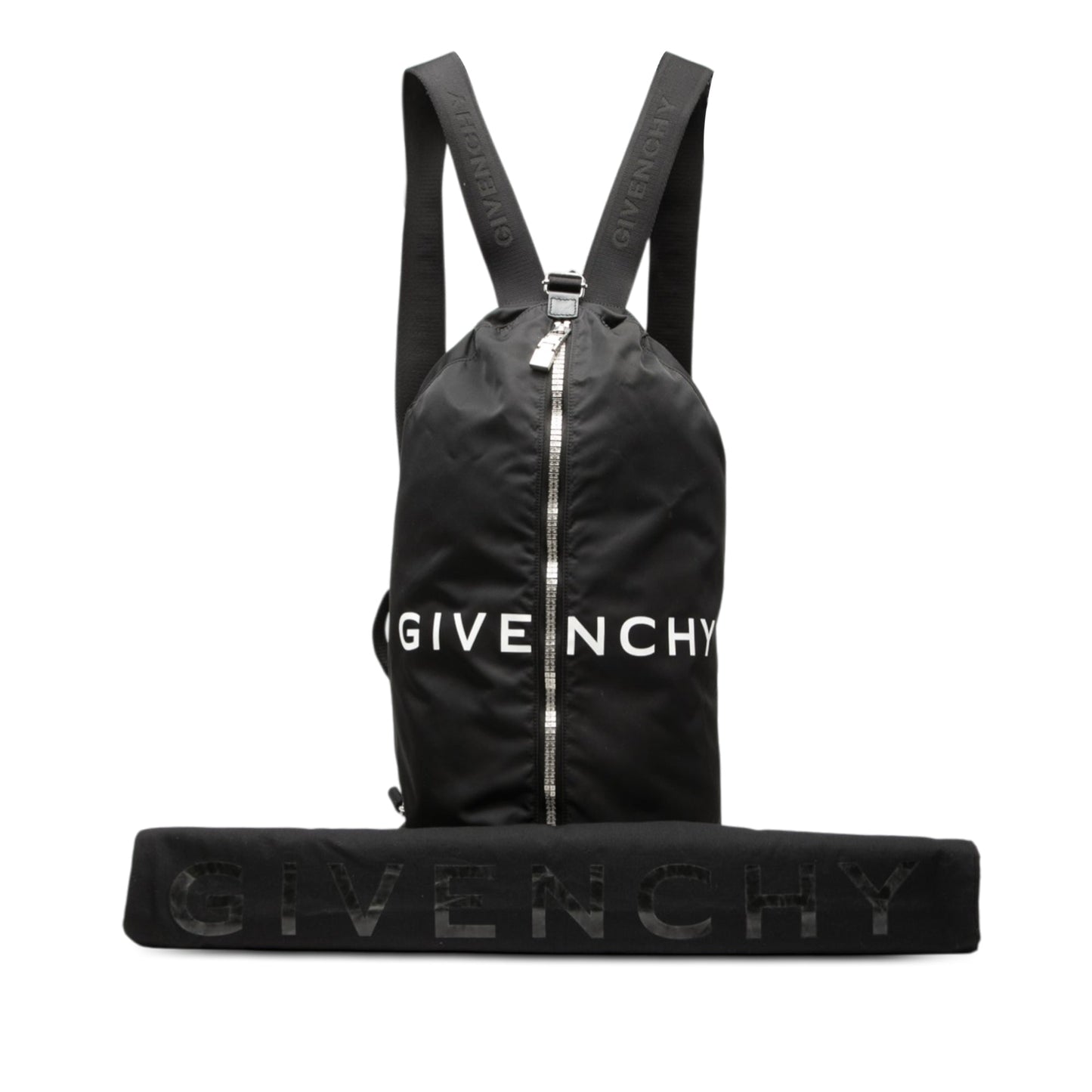 Nylon G Zip Duffle Backpack