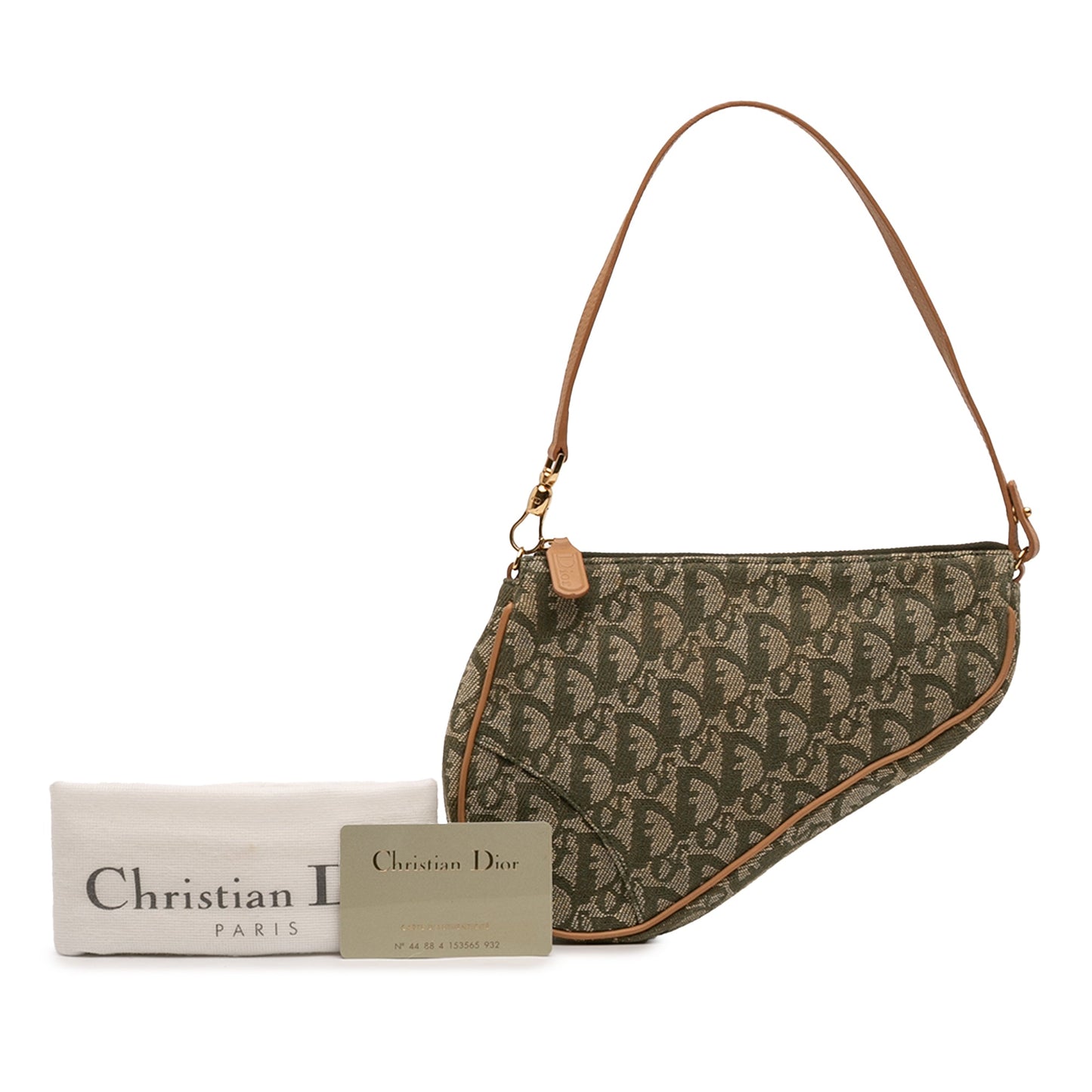 Dior Mini Diorissimo Canvas Saddle Pochette