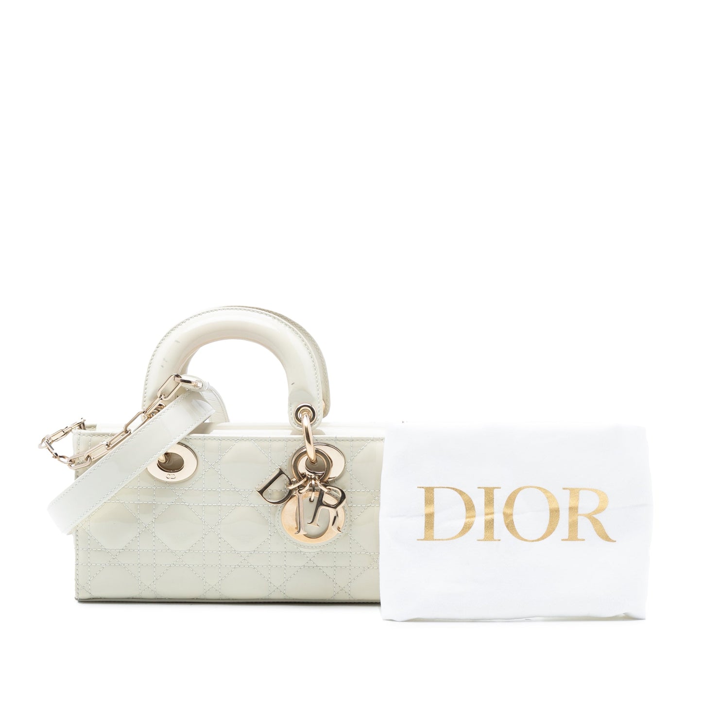 Dior Small Patent Cannage Lady D Joy