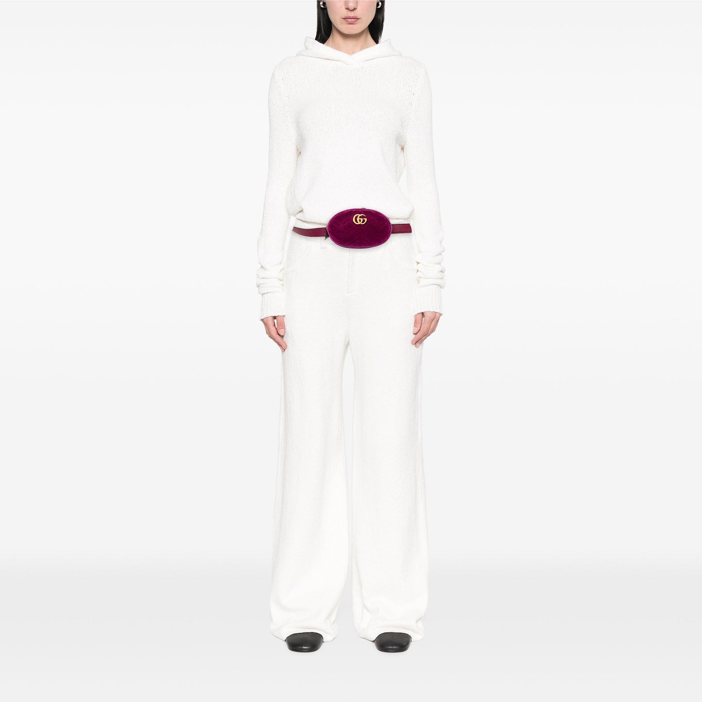 Gucci GG Marmont Matelasse Velvet Belt Bag