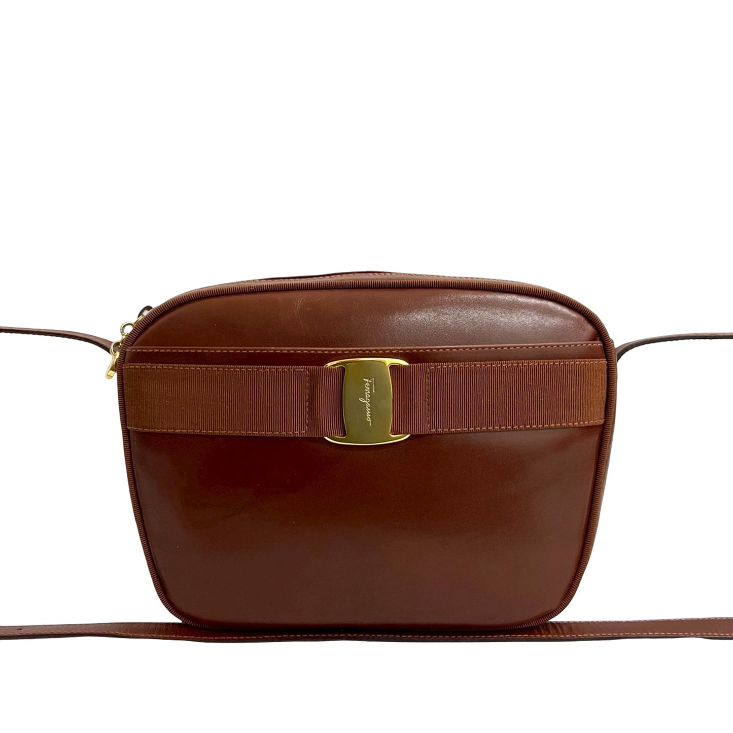 Ferragamo Leather Vara Crossbody