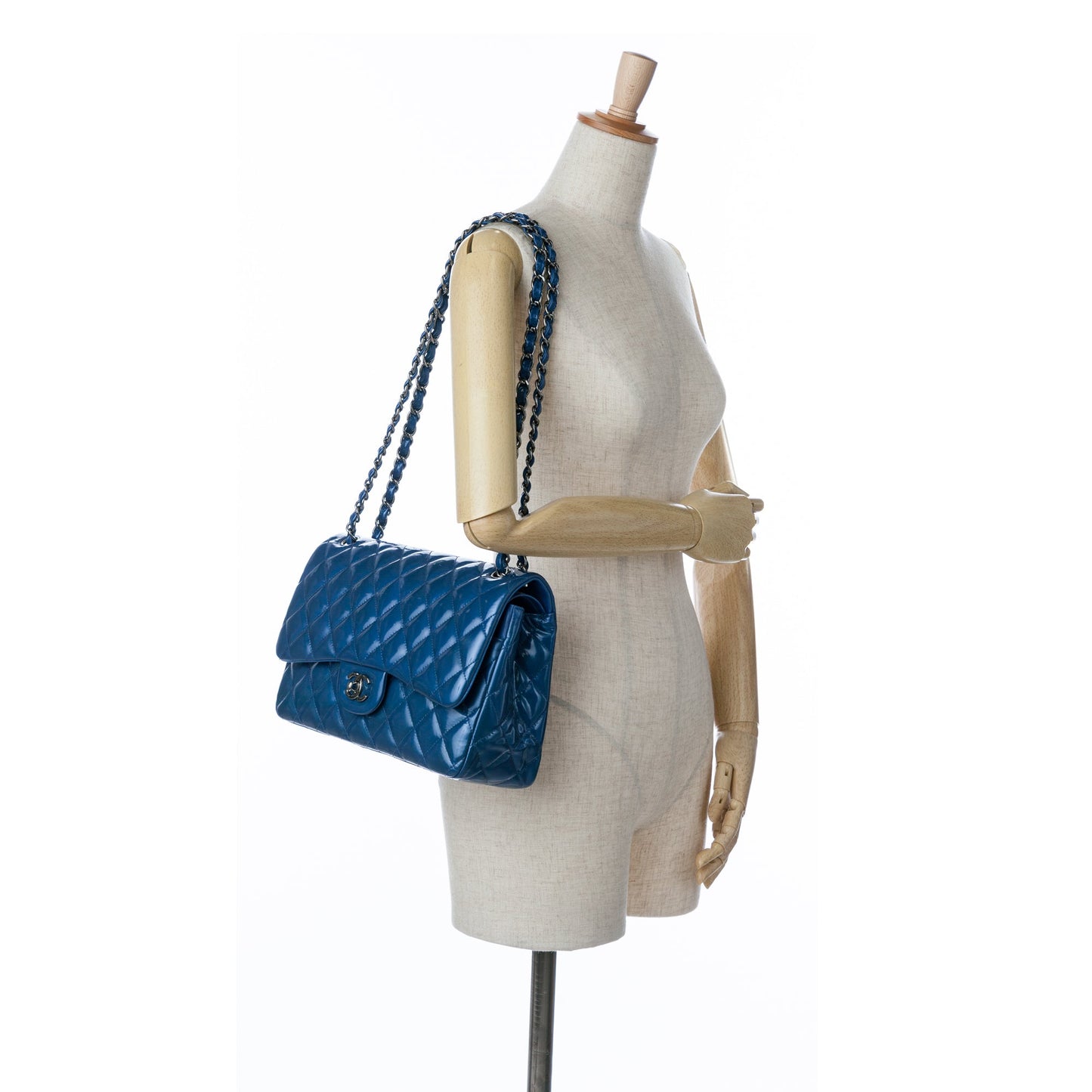 Chanel Jumbo Classic Patent Double Flap