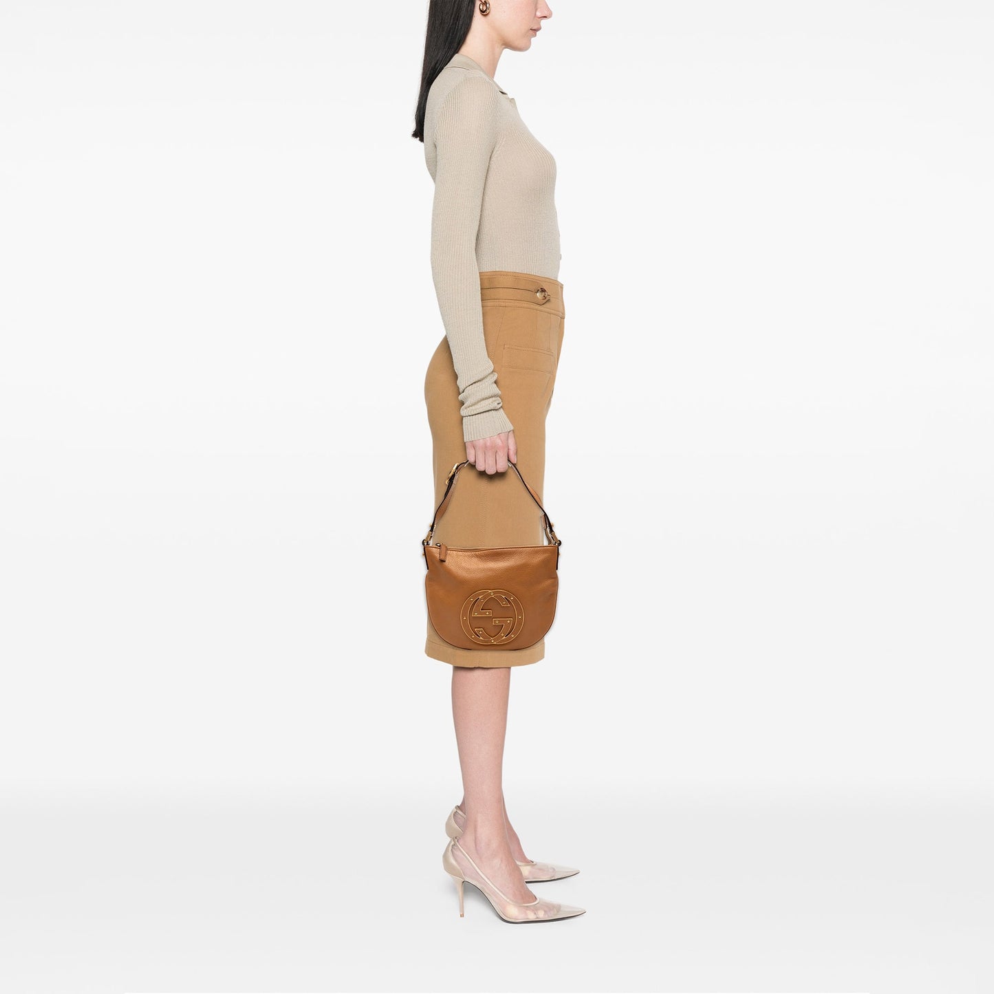 Gucci Small Leather Blondie Hobo Bag
