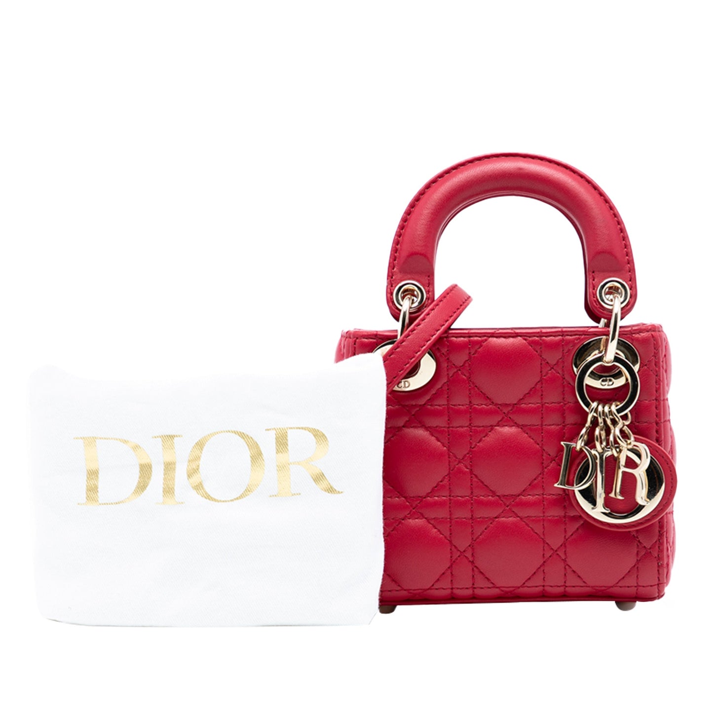 Dior Micro Lambskin Cannage Lady Dior