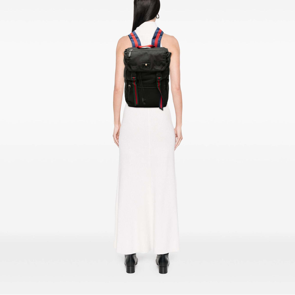 Gucci Canvas Techno Web Animalier Backpack