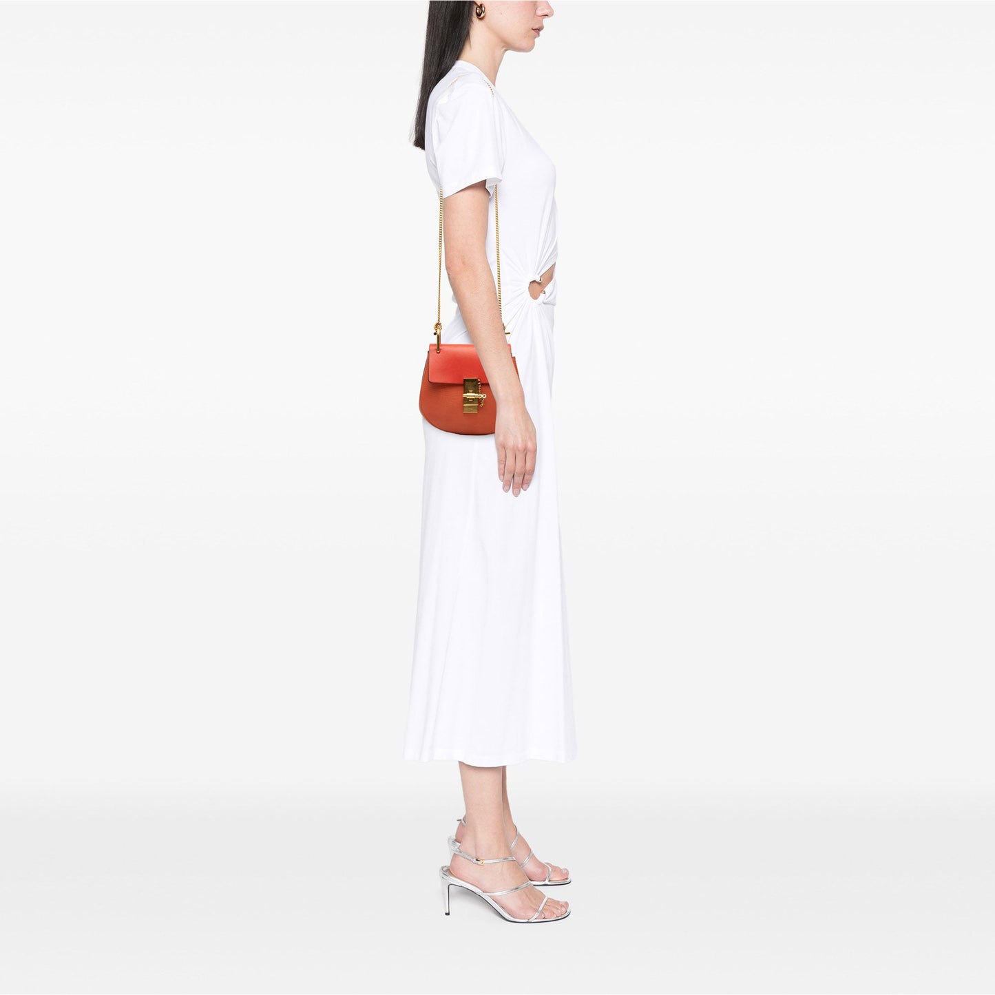 Chloé Small Leather Drew Crossbody