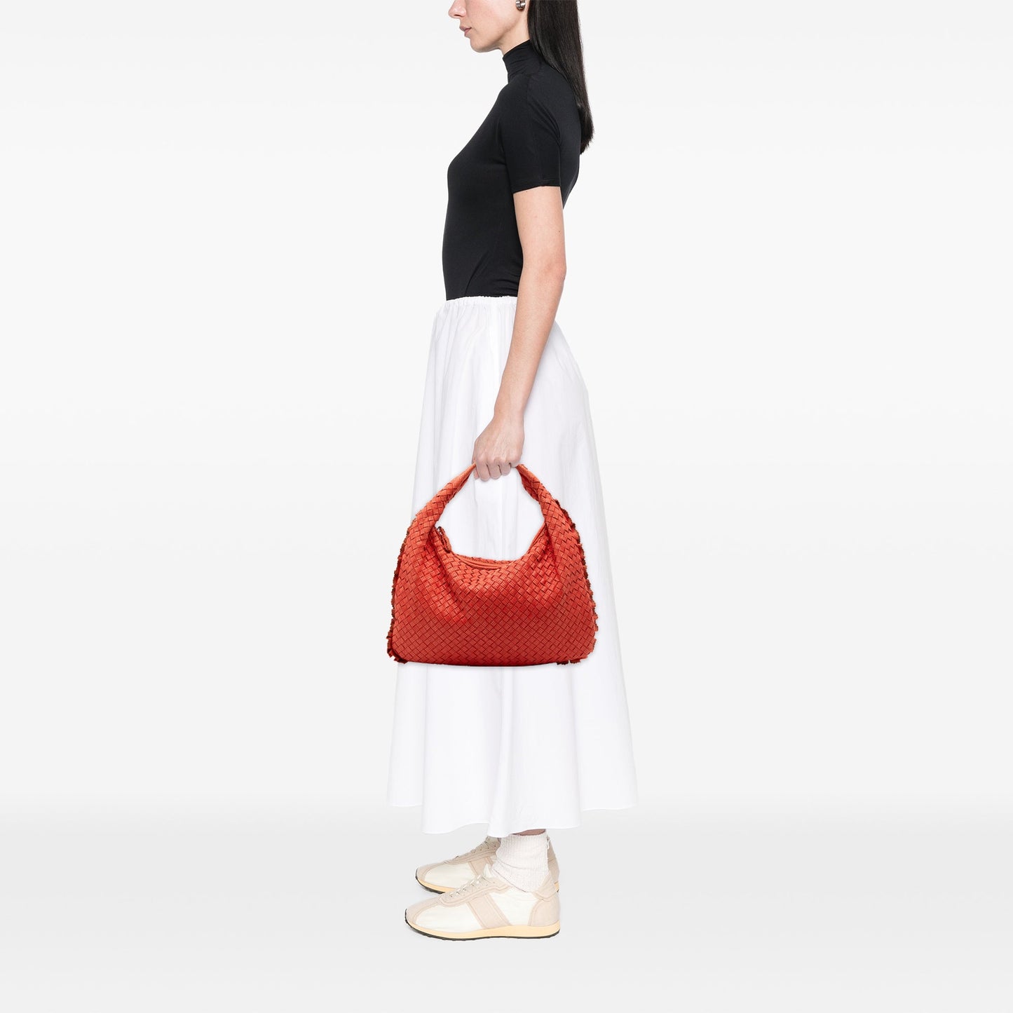 Bottega Veneta Small Perforated Nappa Intrecciato Veneta Hobo