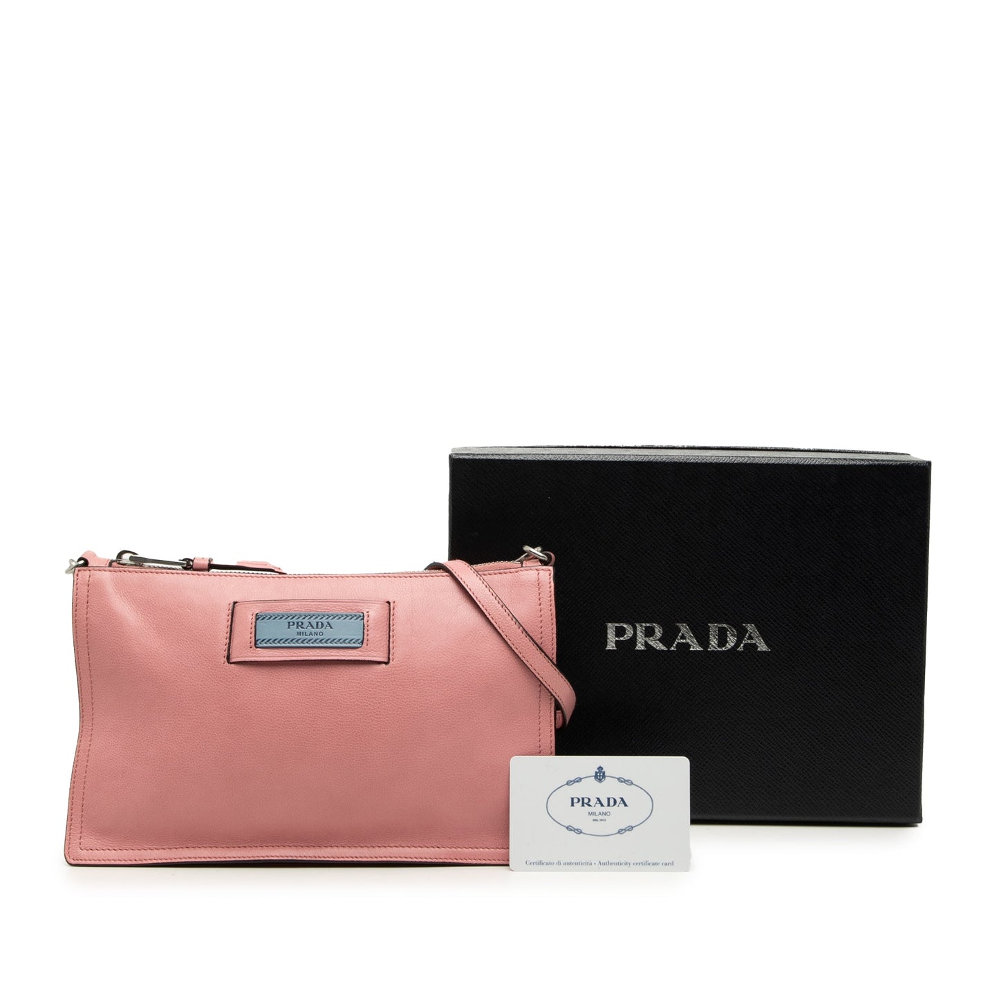 Prada Glace Calf Etiquette Shoulder Bag