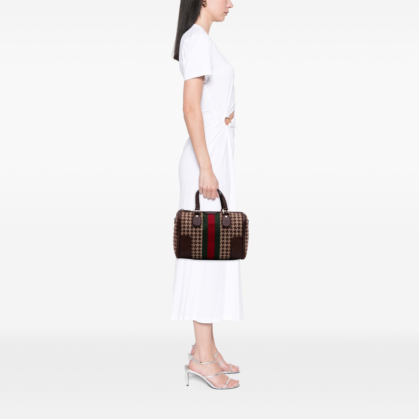 Gucci Cotton Seventies Web Boston Bag