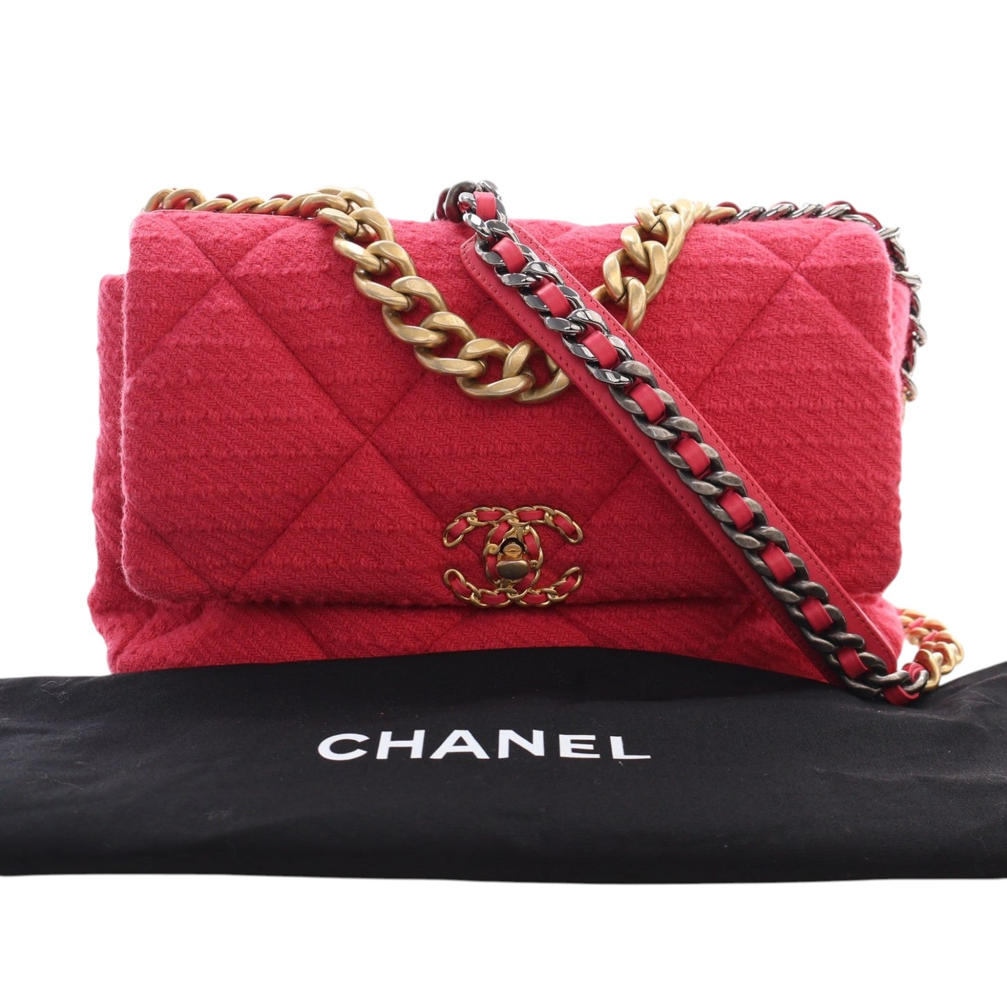 Chanel Large Tweed 19 Flap