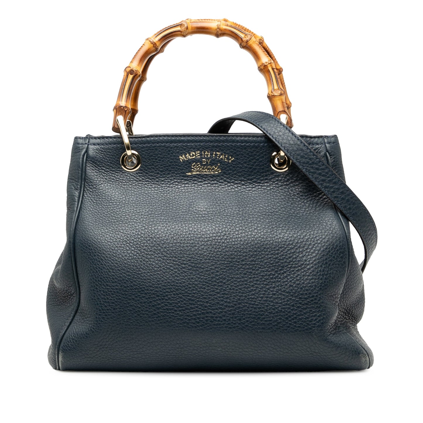Gucci Small Calfskin Bamboo Shopper Satchel