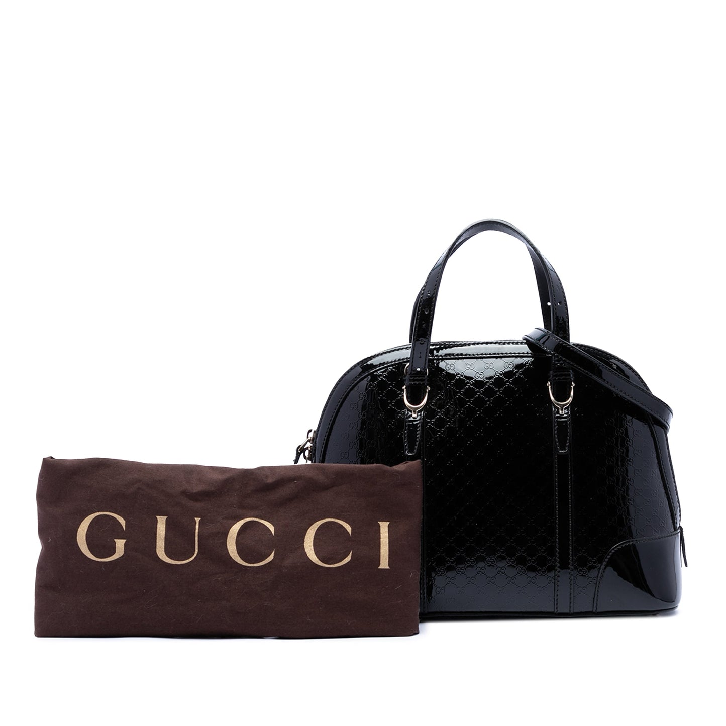 Gucci Small Microguccissima Patent Nice Satchel