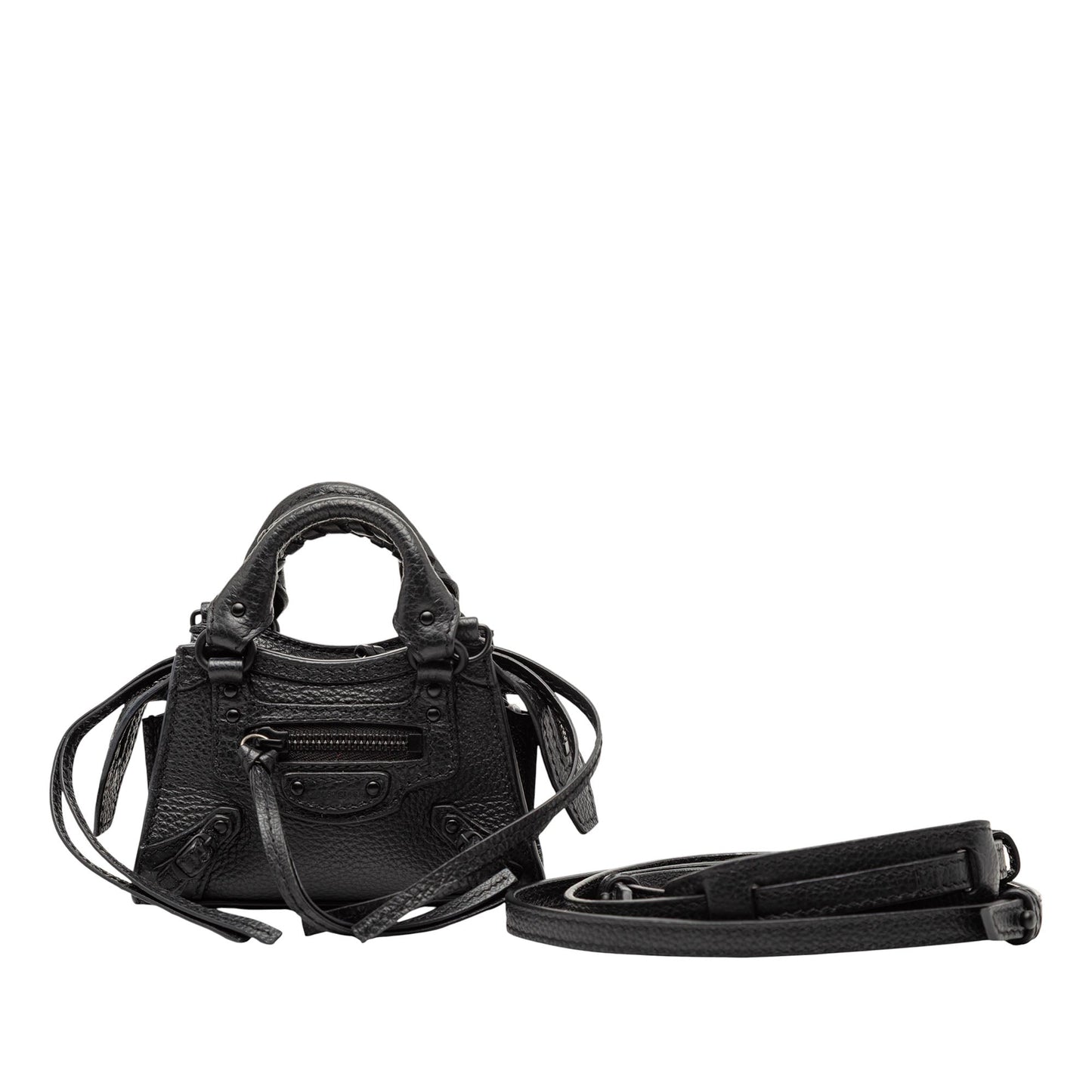 Balenciaga Super Nano Grained Calfskin Neo Classic City Satchel