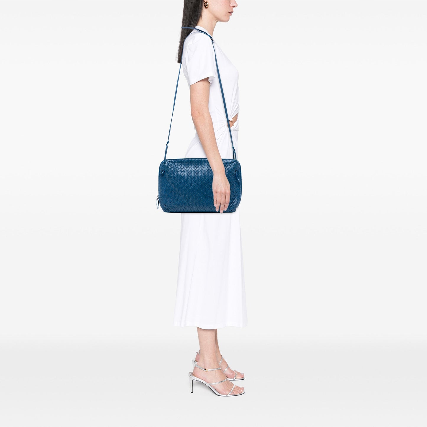 Bottega Veneta Large Nappa Intrecciato Nodini Crossbody