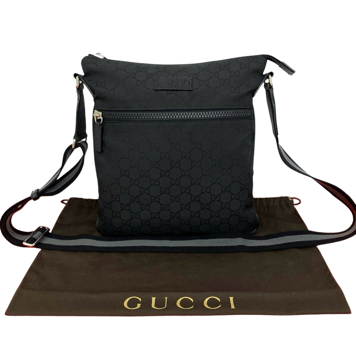 Gucci GG Nylon Web Crossbody