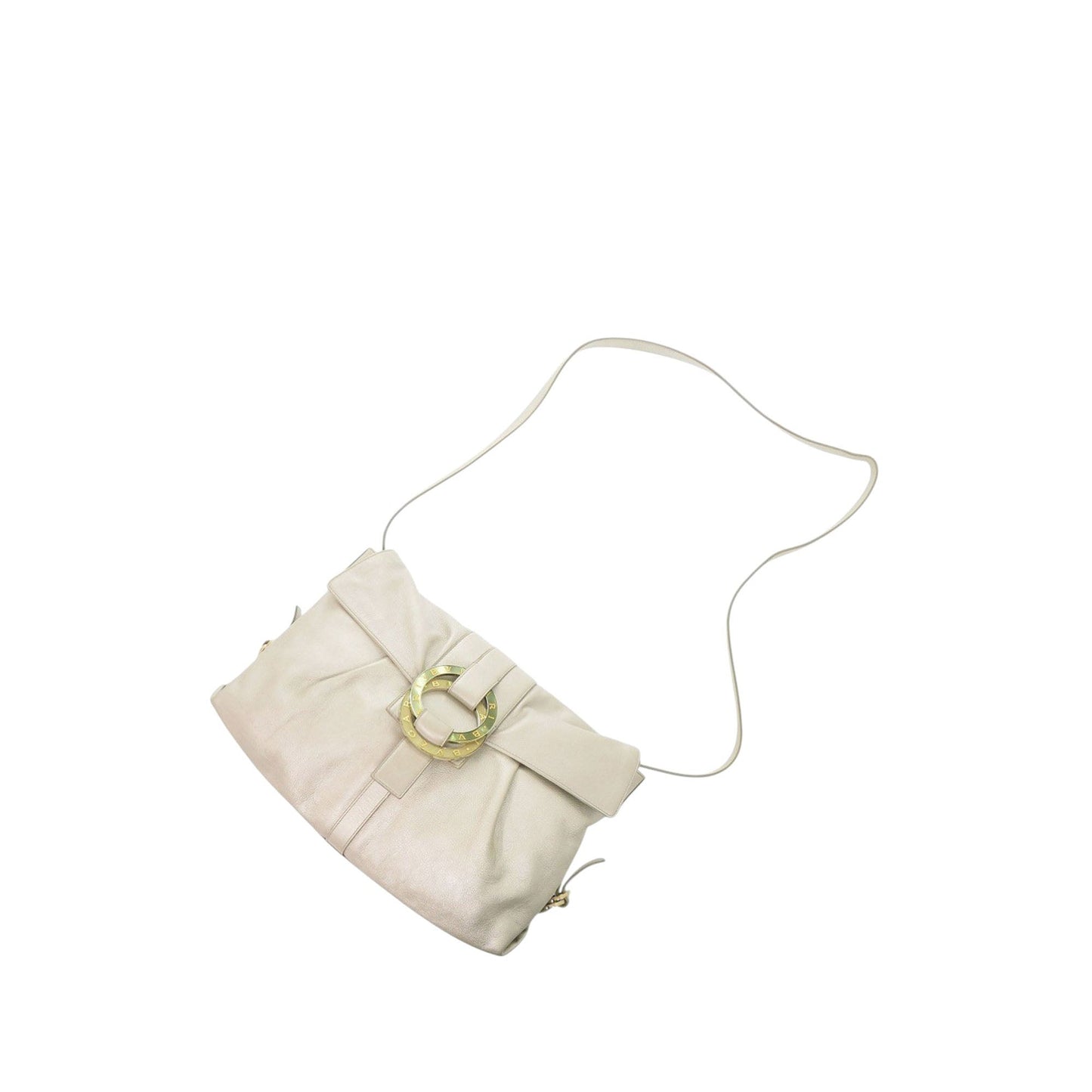 Bvlgari Metallic Calfskin Chandra Flap Crossbody