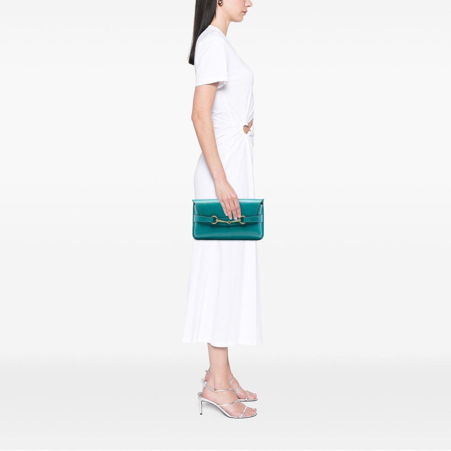 Gucci Calfskin Bright Bit Clutch
