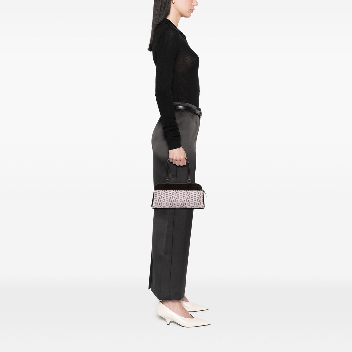 Celine C Macadam Canvas Handbag