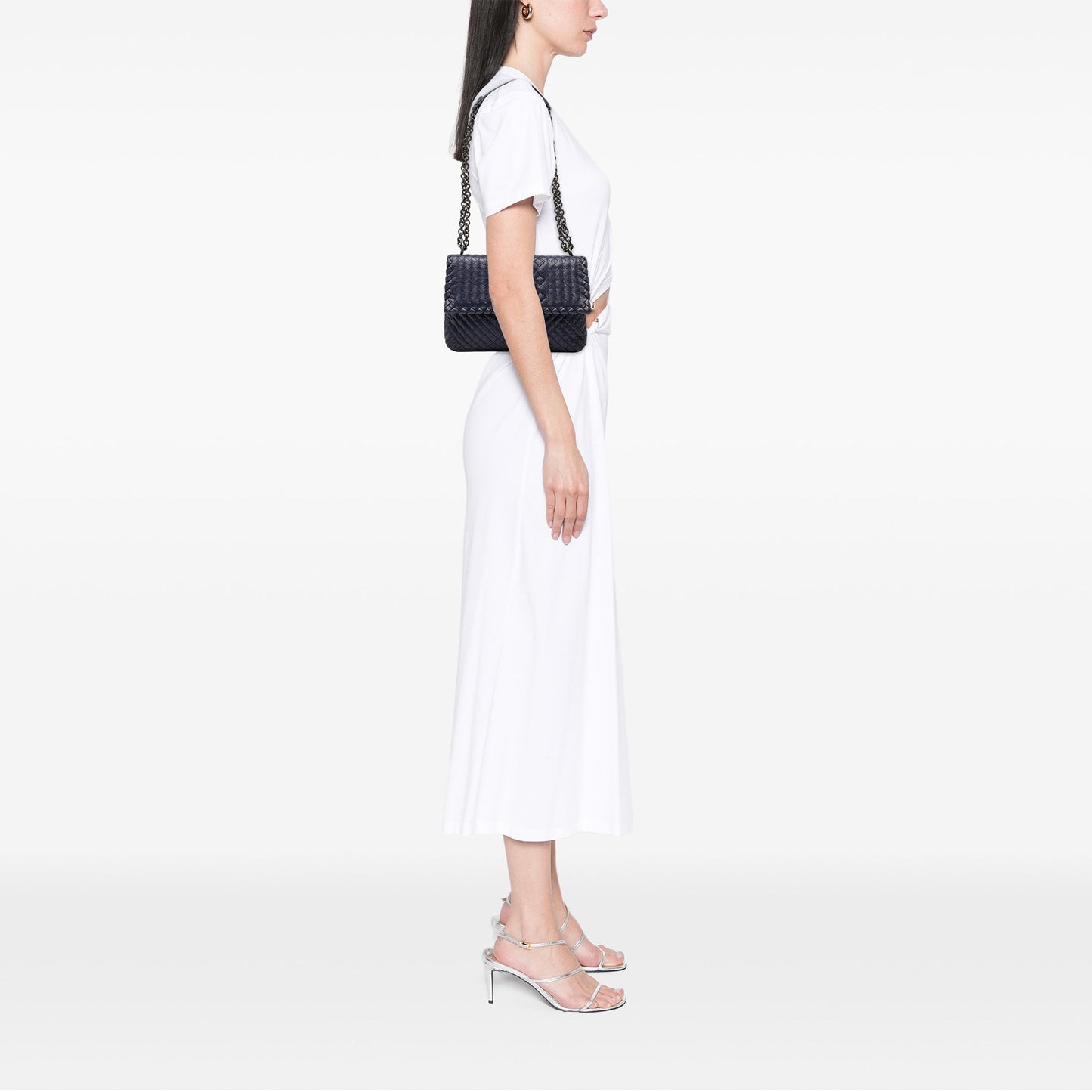 Bottega Veneta Small Nappa Intrecciato Boutis Olimpia Shoulder Bag