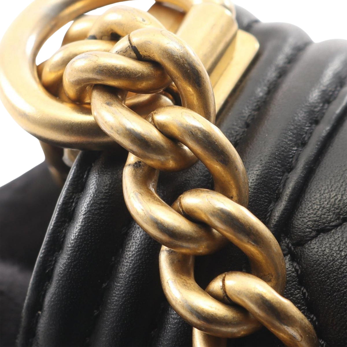 Chanel Small Quilted Lambskin Boy Messenger Bag