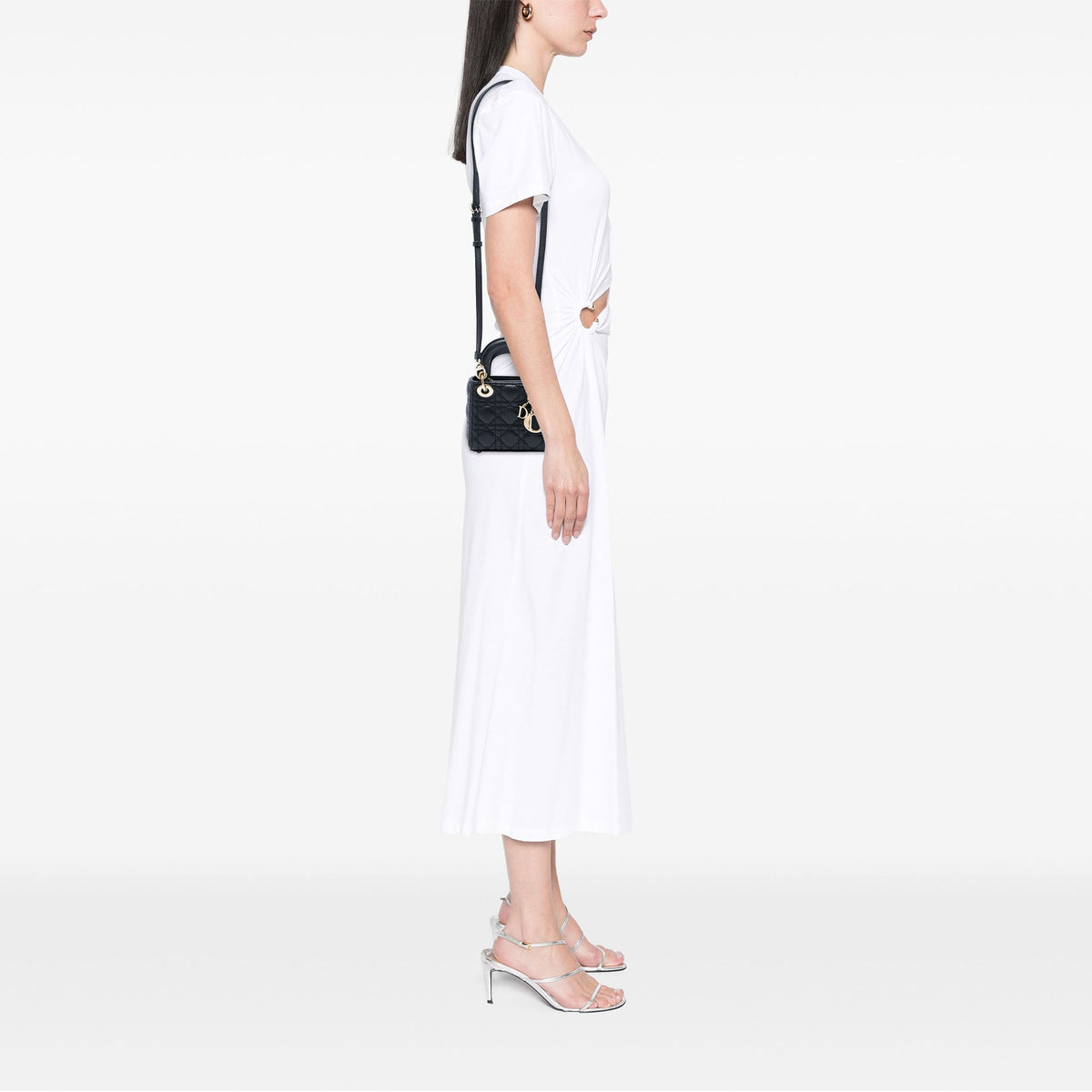 Dior Micro Lambskin Cannage Lady Dior