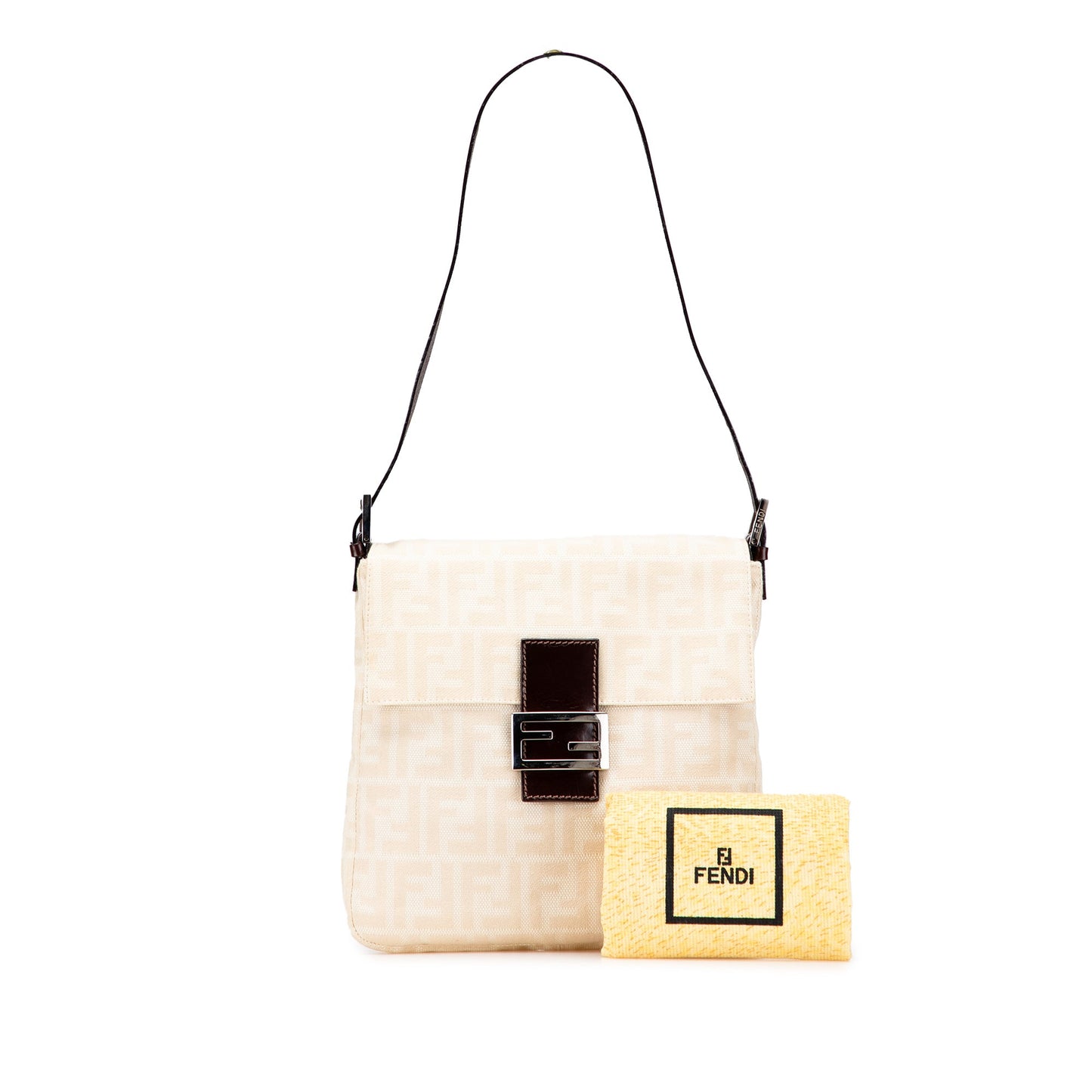 Fendi Zucca Canvas Shoulder Bag