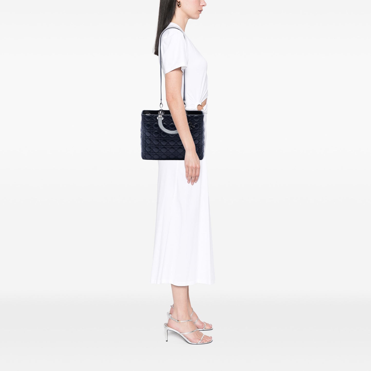 Dior Large Lambskin Cannage Lady Dior