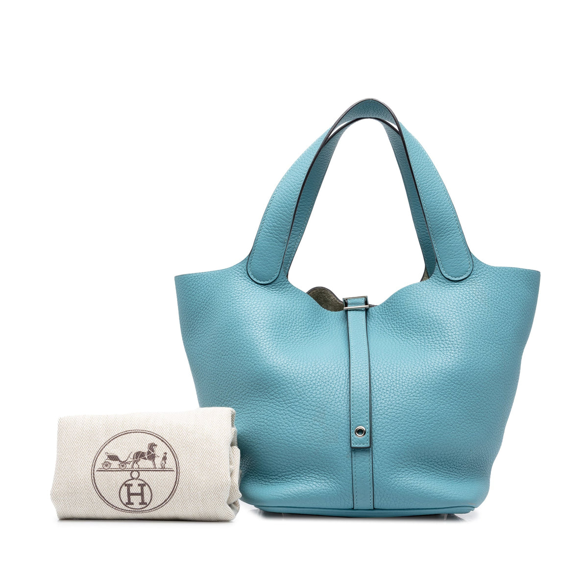 Hermès Clemence Picotin Lock 18 — Blue