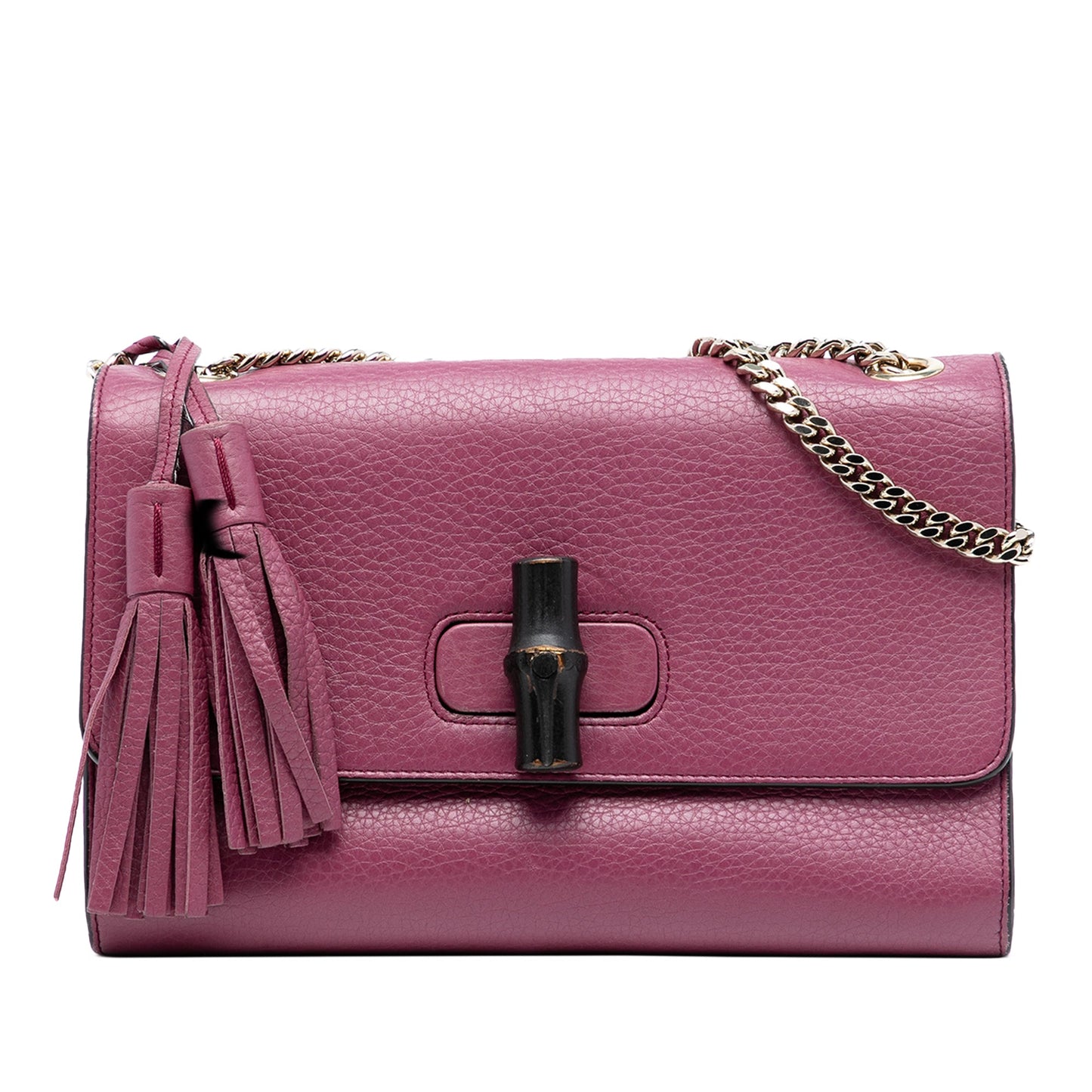 Gucci Medium Leather Miss Bamboo Crossbody