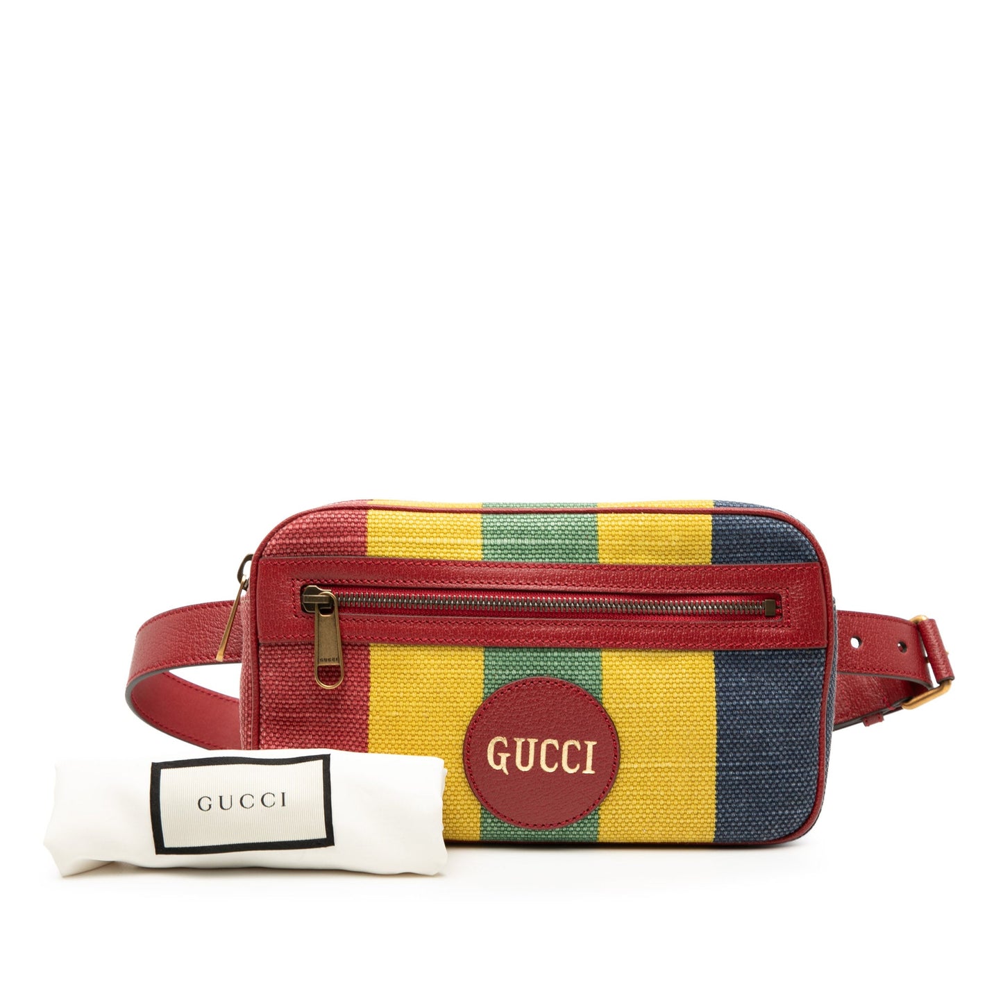 Gucci Baiadera Canvas Stripe Belt Bag