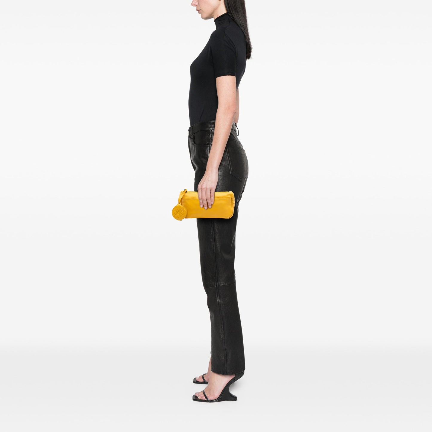 Bottega Veneta Intrecciato Trimmed Nappa Zipped Pouch