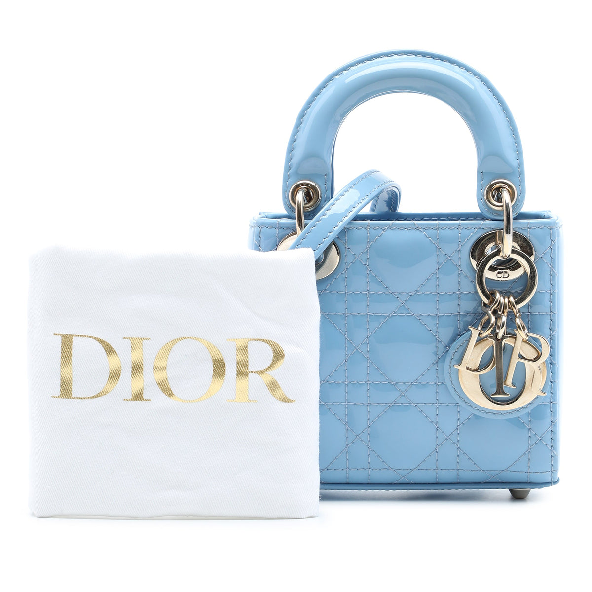 Dior Micro Patent Cannage Lady Dior